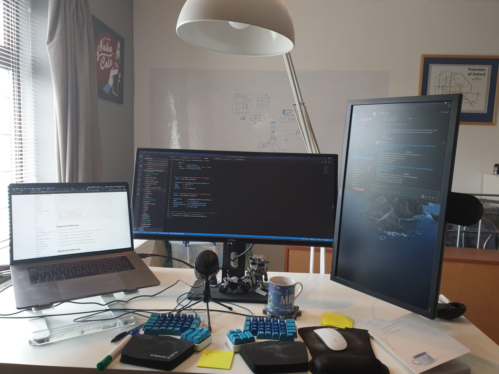 Steve's home desk