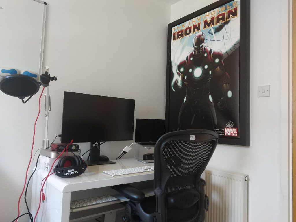 Kevin's home desk