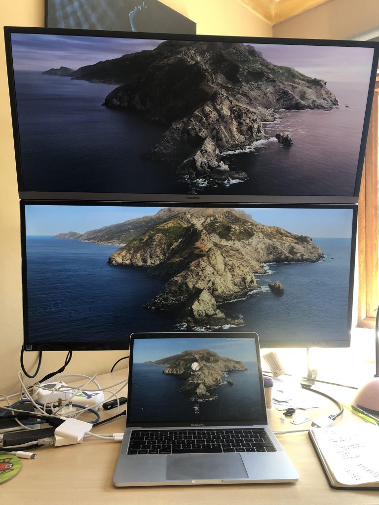 Dave's home desk
